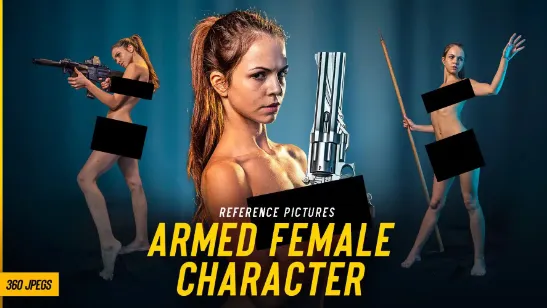 Armed Female Character Reference Pictures